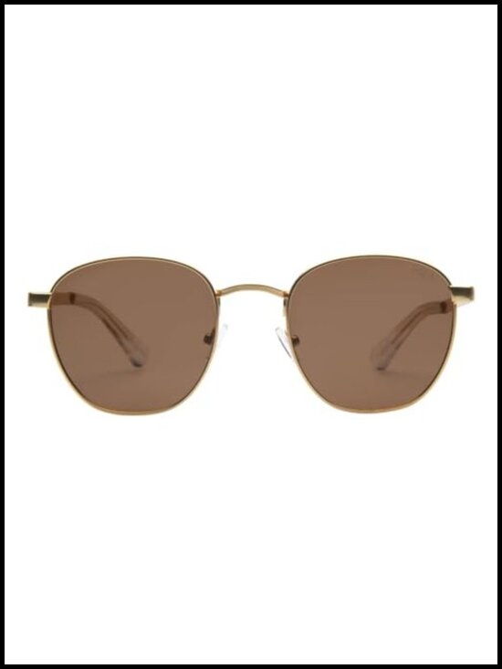Round Polarized Sunglasses with Metal Frames, Hand Polished